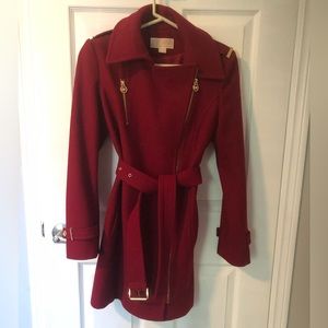 Michael Kors Red Wool Jacket